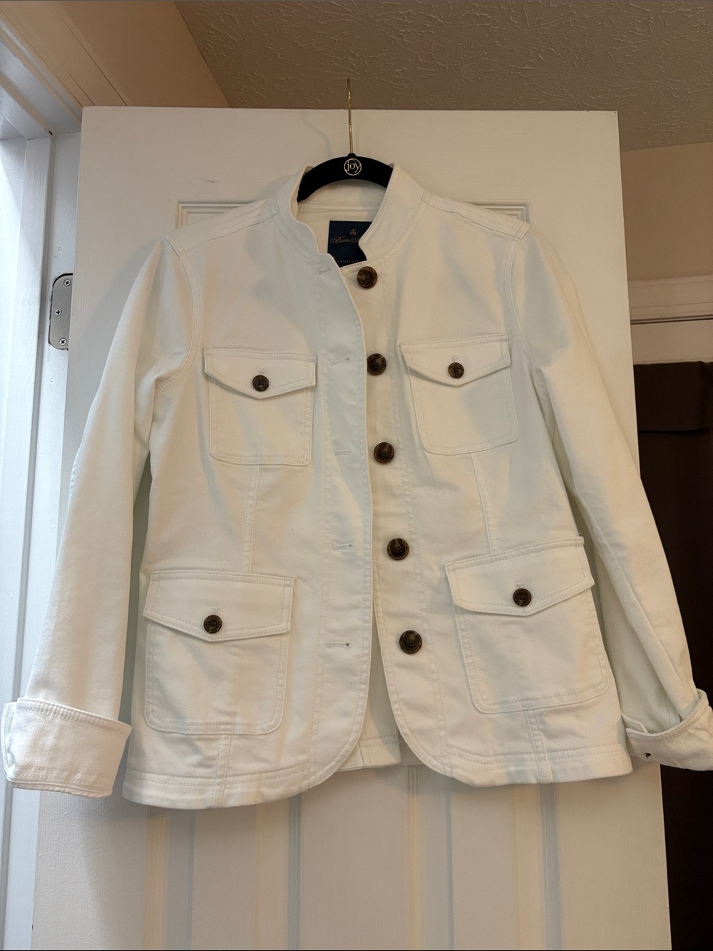 Women’s Cream Utility Brooks Brothers jacket